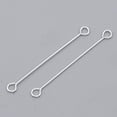 thumbnail image 2 of 200Pcs Iron Jewelry Making Eye Pins Jewelry Finding Double Sided Eye Pins Silver 30x0.4mm, 2 of 2
