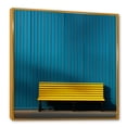 thumbnail image 2 of Designart "Zen: Linear Order In Yellow And Blue II" Minimalism Floater Framed Canvas Art Print, 2 of 5