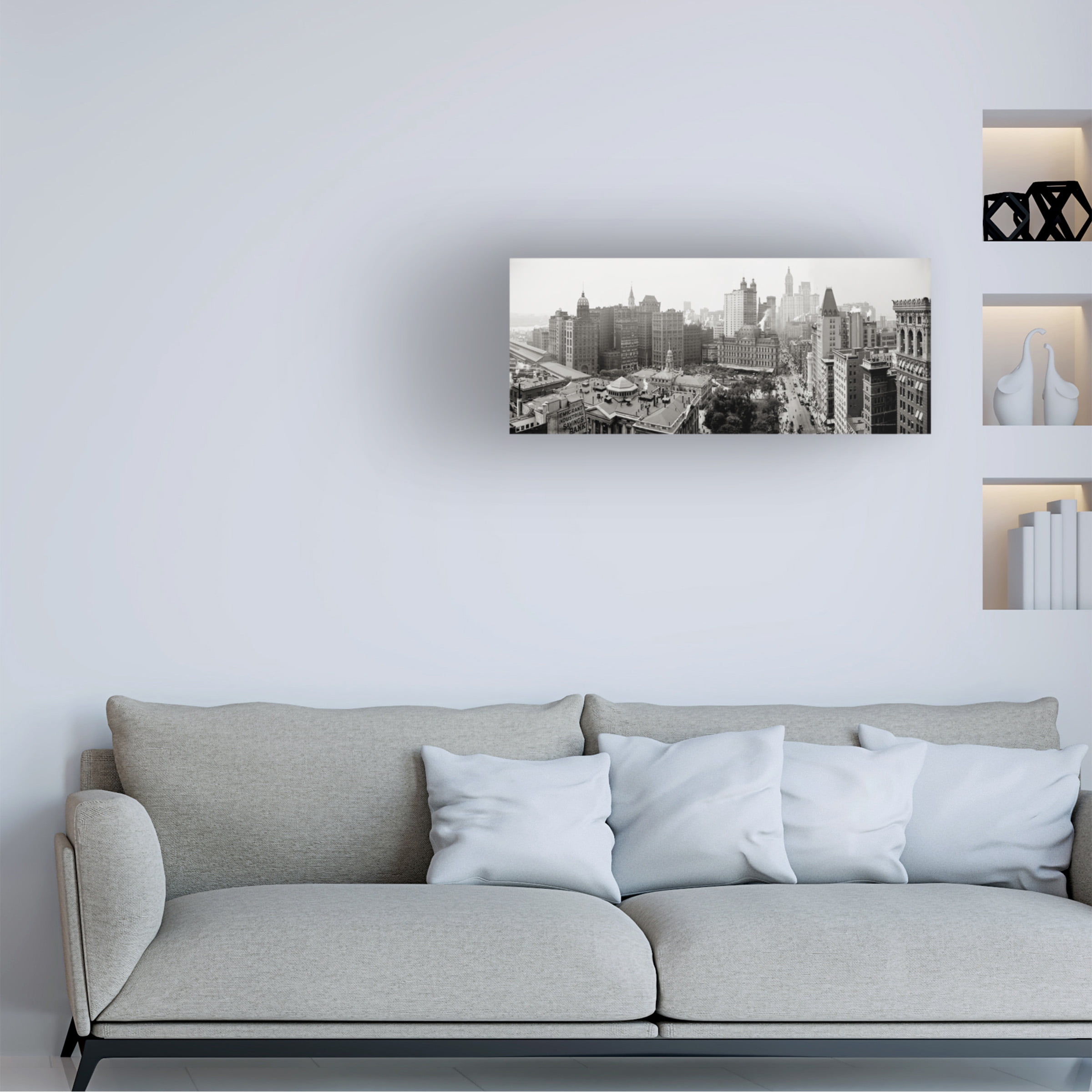 Print Collection 'City Hall Panorama New York' Canvas Art