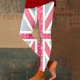 thumbnail image 1 of MKLEKYY Leggings de compresión para mujer, leggings con estampado tie dye del Día de la Independencia para mujer, leggings deportivos de levantamiento, pantalones de yoga, 1 of 4