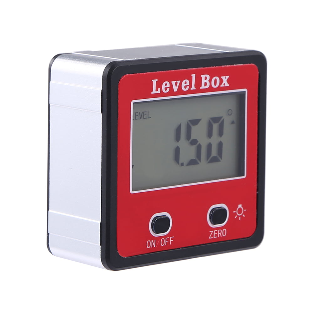 Digital Inclinometer Spirit Level Box Protractor Angle Finder Gauge Meter Bevel 