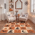 thumbnail image 6 of GENIMO 2'x3' Halloween Doormat, Washable Non Slip Soft Vintage Pumpkin Outdoor Door Mat for Front Door Covered Porch Patio Entryway, Rust Orange, 6 of 6