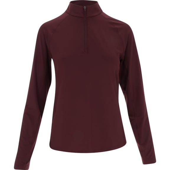 Puma YOU V Brr Solid 1/4 Zip Ruby Shimmer Outerwear Women S