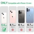 thumbnail image 2 of Compatible with iPhone 13 Mini Case Clear Soft Transparent Shockproof Protective Slim Thin Bumper Phone Cover for iPhone 13 Mini - 5.4 inch, 2 of 15