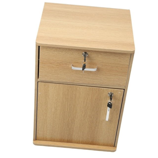 Mobile File Cabinet,Lockable Rolling File Cabinet with Multi Layer Drawers, Mobile Design Under Desk File Cabinet for Home Office,14.57 X 13.39 X 23.23in