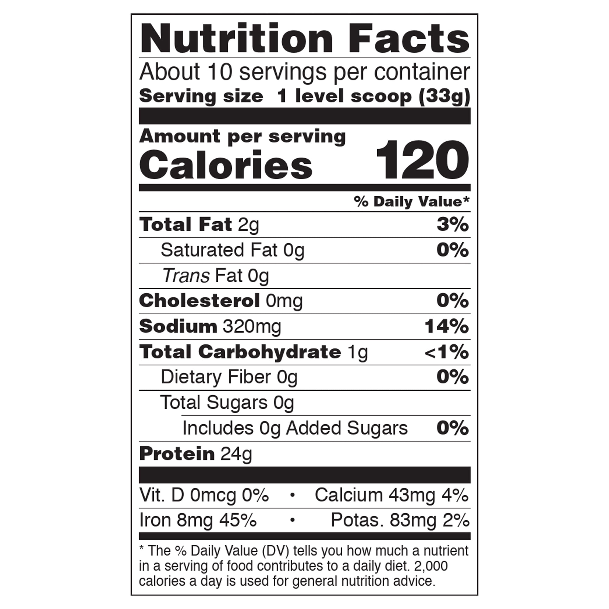 Pea Protein, Pure Unflavored Powder - 12 oz.