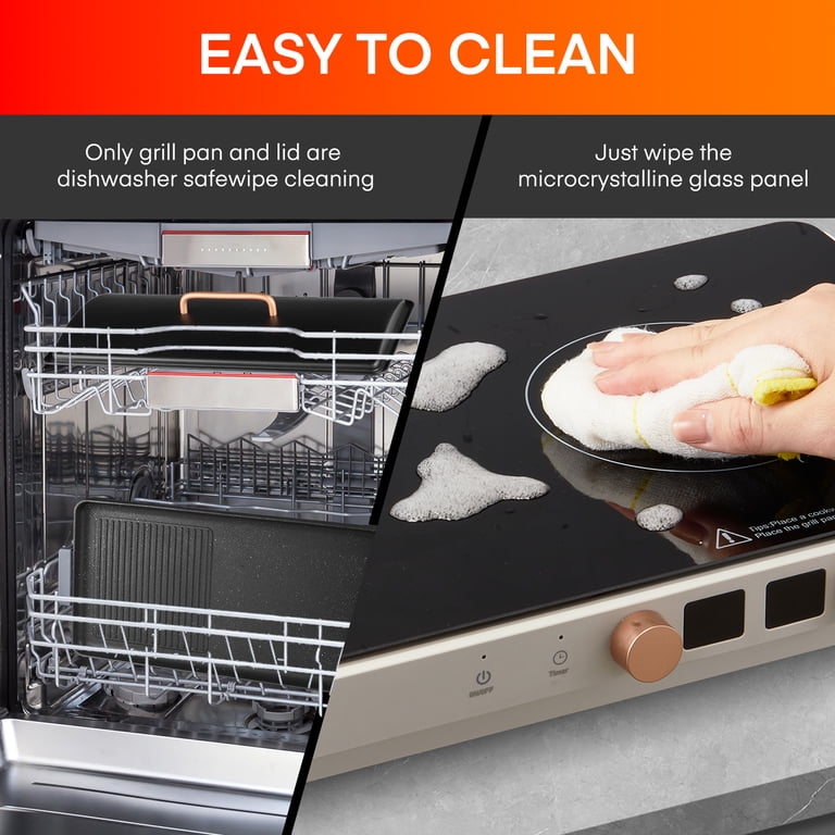 Fohere Induction Cooktop, 1800W Dual Burner photo 5