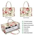 thumbnail image 2 of Large Capacity Tote Bag,Pioneer Flower Floral Print Pattern Handbag Fashion Luxury Tote Bag,15.7"x13"x 5.1" Inches,Laptop Compatible, 2 of 6