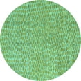 thumbnail image 1 of Ahgly Company Indoor Round Abstract Turquoise Blue Modern Area Rugs, 3' Round, 1 of 4