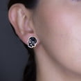 thumbnail image 4 of Arete para Mujer con Cristal Swarovski  en Forma de Calavera– Bañado en Oro 14k– Arete Elegante y Brillante, Aretes de Mujer de Moda– Joyería para Mujer de Moda– Regalo especialer Night Ortiz Espinosa Temporada, 4 of 4