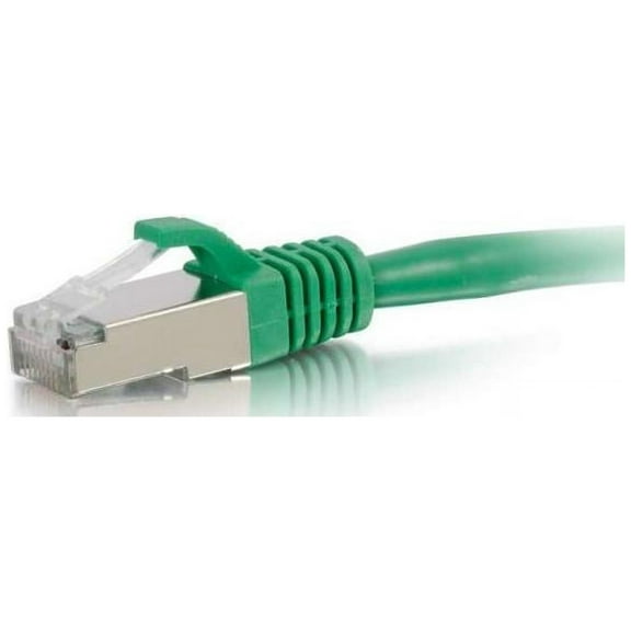 C2G 00837 15ft Cat6 Snagless Shielded (STP) Network Patch Cable - Green - Category 6 for Network Device - RJ-45 Male - RJ-45 Male - Shielded - 15ft - Green