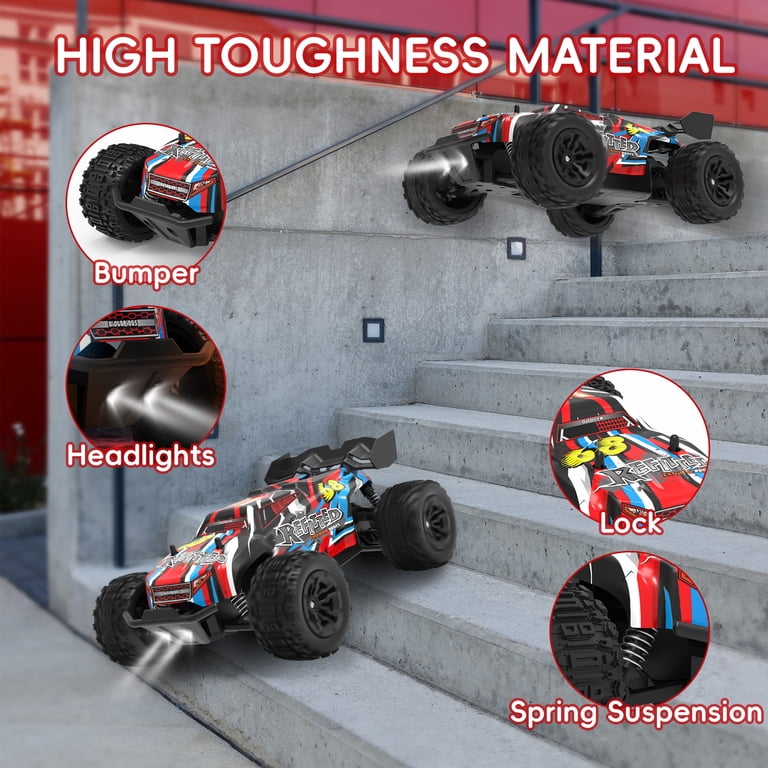 JoyStone RC Car for Kids 2.4GHz Red Monster Truck photo 6