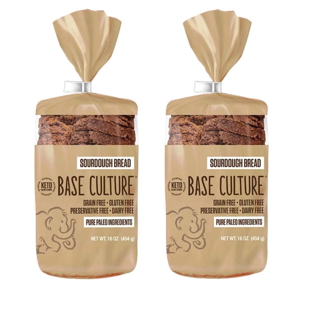 Keto Bread | Sourdough 100% Paleo, Gluten Free, Grain Free, Non-GMO, Dairy Free, Soy Free and Kosher | 16oz Loaf (2 Count)