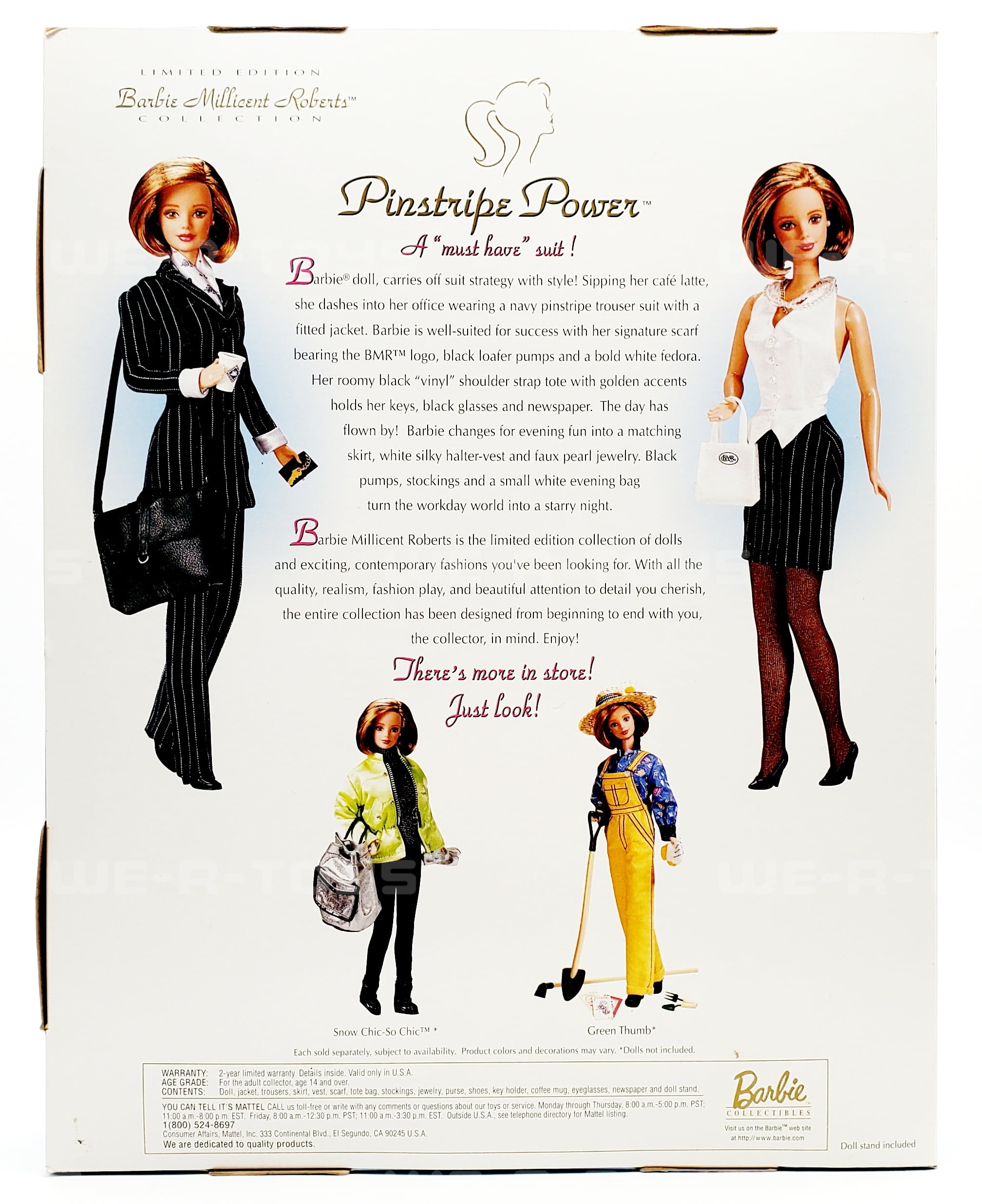 Barbie Millicent Roberts Pinstripe Power Doll & Extra