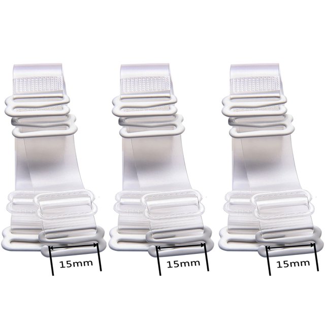 WingsLove 3 Pairs Invisible Soft Clear Replacement Bra Shoulder Straps