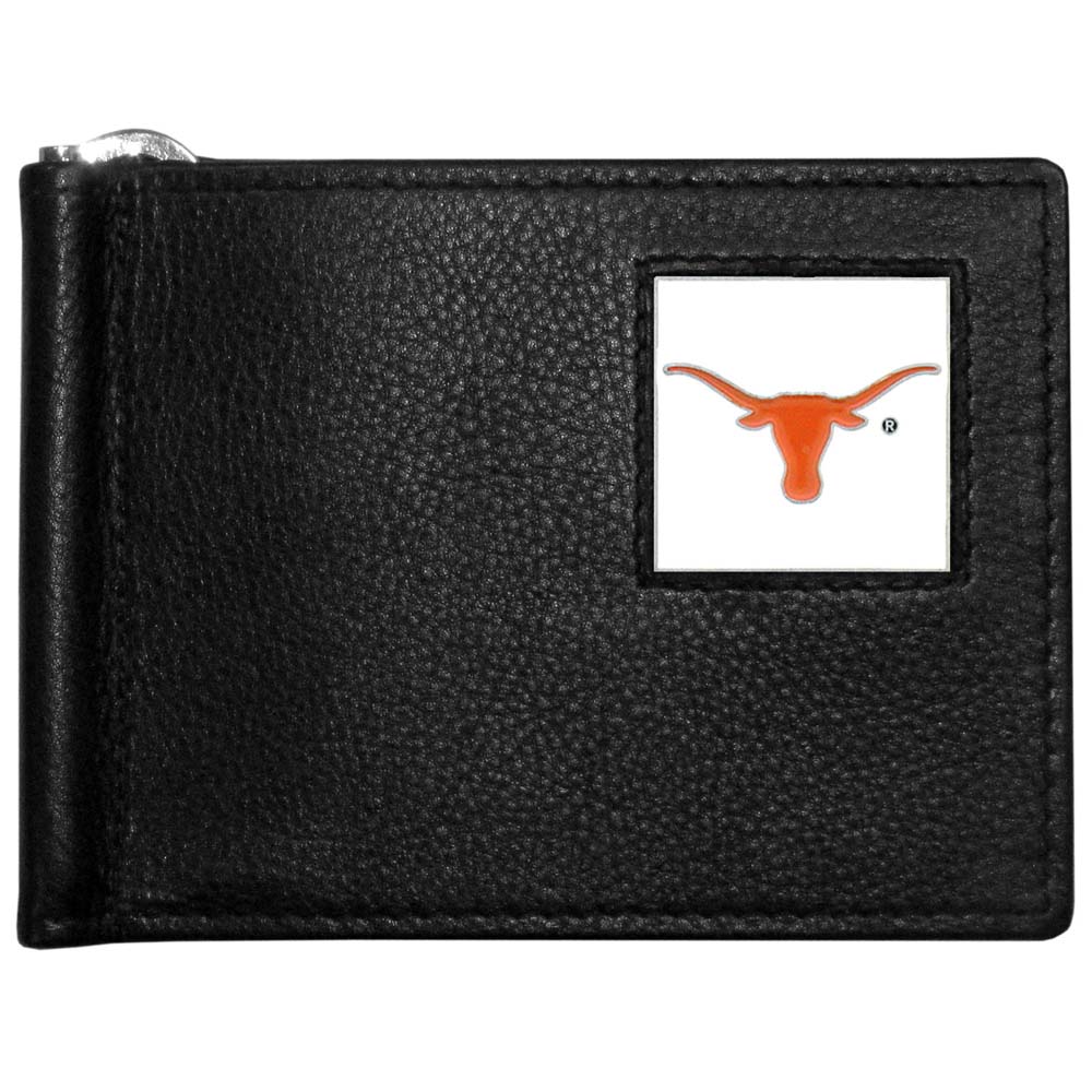 Texas Longhorns Leather Bill Clip Wallet (F)