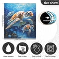 thumbnail image 3 of Turtles in Ocean Magnetic Dishwasher Cover Magnet Refrigerator Dishwashers Sticker Kitchen Decorative Art Panel Decal 23"x26", 3 of 6