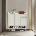 thumbnail image 3 of Miumaeov Shoe Storage Cabinet with Doors Free Standing Shoe Rack Cabinet with Drawer for Home Entryway Hallway, 3 of 14