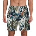thumbnail image 2 of Picia Hawaiian Style pattern Mens Swim Trunks with Compression Liner Stretch Beach Shorts Quick Dry with Zipper Pockets No-Chafing Board Shorts-XX-Large, 2 of 9