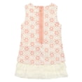 thumbnail image 2 of Richie House Little Girls Pink White All Over Jacquard Flower Dress 7, 2 of 2