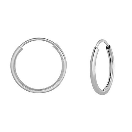 endless hoop 18mm earrings round gold 10mm 14k walmart