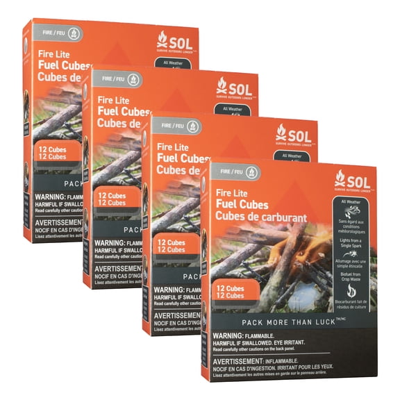 Survive Outdoors Longer All-Weather Fire Cubes 12 Count - (Pack of 4)