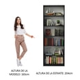 thumbnail image 4 of Estante Librero Organizador Madesa 6908 con 6 Nichos Negro 01, 4 of 10