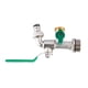 thumbnail image 5 of Double Tap 1 Inch and 1 * 3/4 Inch Outlet with Thicken Outlet Valve Detachable for Garden Drinking Water Farm Crops with Green Handle, 5 of 5