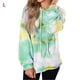 thumbnail image 1 of Sudadera con capucha estampada teñida Suéter con capucha casual de mujer Sudadera con capucha de manga larga Top AweSitey AP000139-18B, 1 of 7
