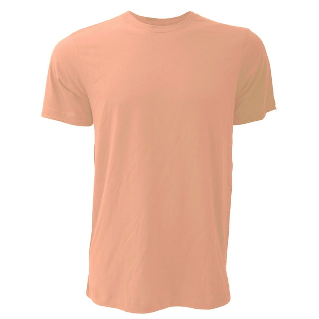 Canvas Jersey Crew Neck T-Shirt / Mens Short Sleeve T-Shirt
