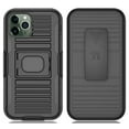 thumbnail image 2 of Case/Mount/Clip for iPhone 11 Pro Max, Nakedcellphone Black Rugged Cover [with Finger Grip Stand] + [Belt Hip Holster] + [Magnetic Car Holder] for Apple iPhone 11 Pro Max (2019, 6.5" Model), 2 of 10