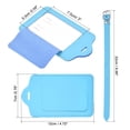 thumbnail image 2 of Equipaje Etiqueta PU Soportes 12x7cm Equipaje Etiqueta Identificador con Correas para Mochila Viaje Bolso Maleta Claro Azul Paquete de 2, 2 of 6