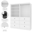 thumbnail image 4 of Versatile by Bestar 72'' Storage Kit in White, 4 of 4