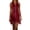 Hot Pink, variant on Western Cowgirl Dress for Women Sleeveless Zip Up Lapel Collar Slim Fit Tassel Hem Midi Dresses Country Concert Dress