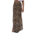 thumbnail image 2 of Womens Skirts High Waisted Long Leopard Print Comfortable Stretchy Flowy Midi Spring Summer Fall Brown Skirt L, 2 of 8