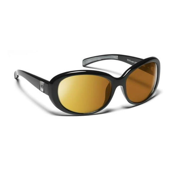 7eye by Panoptx Lindsay Glossy Black Frame with SharpView Polarized Copper Lens