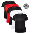 thumbnail image 1 of Blank Activewear Pack of 5 Women's T-Shirt, Quick Dry Performance fabric, 1 of 4