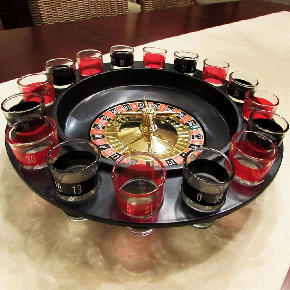 Club Fun&trade; 16-shot Roulette Drinking Game Set