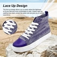 thumbnail image 4 of Men's Women's Knit High Top Sneakers Breathable Lightweight Fashion Casual Walking Shoes Air Mesh Upper Sneakers, 4 of 7