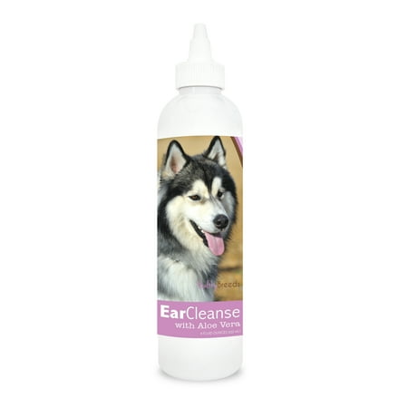 Healthy Breeds Dog Ear Cleanse with Aloe Vera for Siberian Husky Sweat Pea and Vanilla 8 oz