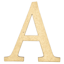 Krafty Supply 6" Tall Greek Wood Letter ALPHA | 1/8" Thick | Greek Alphabet | MDF Letters