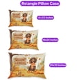 thumbnail image 3 of Welcome Fall Dachshund Cozy Autumn Field Pumpkins Golden Leaves Pillowcase Double Sided Wiener Dog Lover Gifts Idea Pillow Case Covers - 12013, 3 of 3