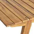 thumbnail image 6 of Scott Outdoor 6 Seater Acacia Wood and Wicker Dining Set, Teak Finish, Mixed Mocha, 6 of 11