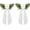 White-2pcs, variant on Lanola 2-Pack White Wreath Sash , Embroidery Blank Textured Twill Finish Ribbon for Front Door Wreath, Bouquet and Wedding Decor