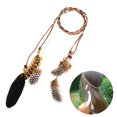 thumbnail image 1 of Diadema de plumas, correas para el pelo hippie, tocado de plumas trenzado con borlas, cuerda de cuero para mujer, accesorios para el cabello de Carnaval y Festival Xemadio 2036012, 1 of 9
