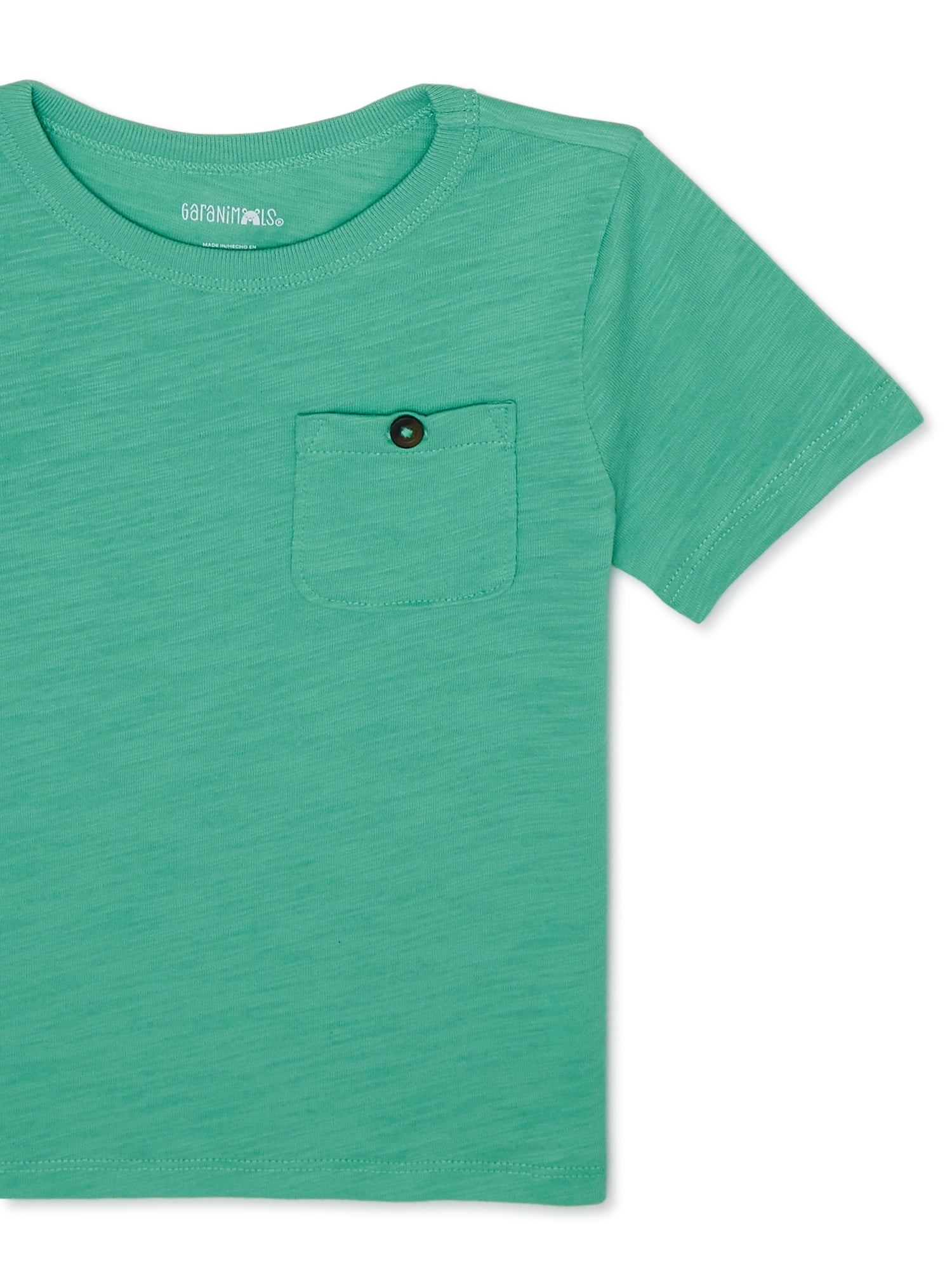 Garanimals Toddler Boys Pocket Tee with Short Sleeves, Sizes 18M-5T