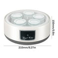 thumbnail image 5 of Probiotic Yogurt Maker, Yogurt Maker machine suitable for Probiotic homemade yogurt, Greek Yogurt, Natto and Rice Wine (Includes glass split cup *5), 5 of 5