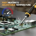 thumbnail image 3 of Estación de Soldadura Inalámbrica para Dewalt Batería Máxima de 20V - Estación de Hierro de Soldadura Eléctrica con Pantalla LCD Digital, Calentamiento Rápido, Estación de Soldadura para Bricolaje..., 3 of 8