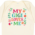 thumbnail image 4 of Inktastic My Gigi Loves Me Girls Apparel Girls Long Sleeve Baby Bodysuit, 4 of 5