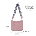 thumbnail image 2 of Bolso de hombro de color sólido a la moda, bolso de viaje retro de PU, bolso de mensajero con correa para el hombro con patrón de leopardo MFZFUKR BST2000504-3, 2 of 5